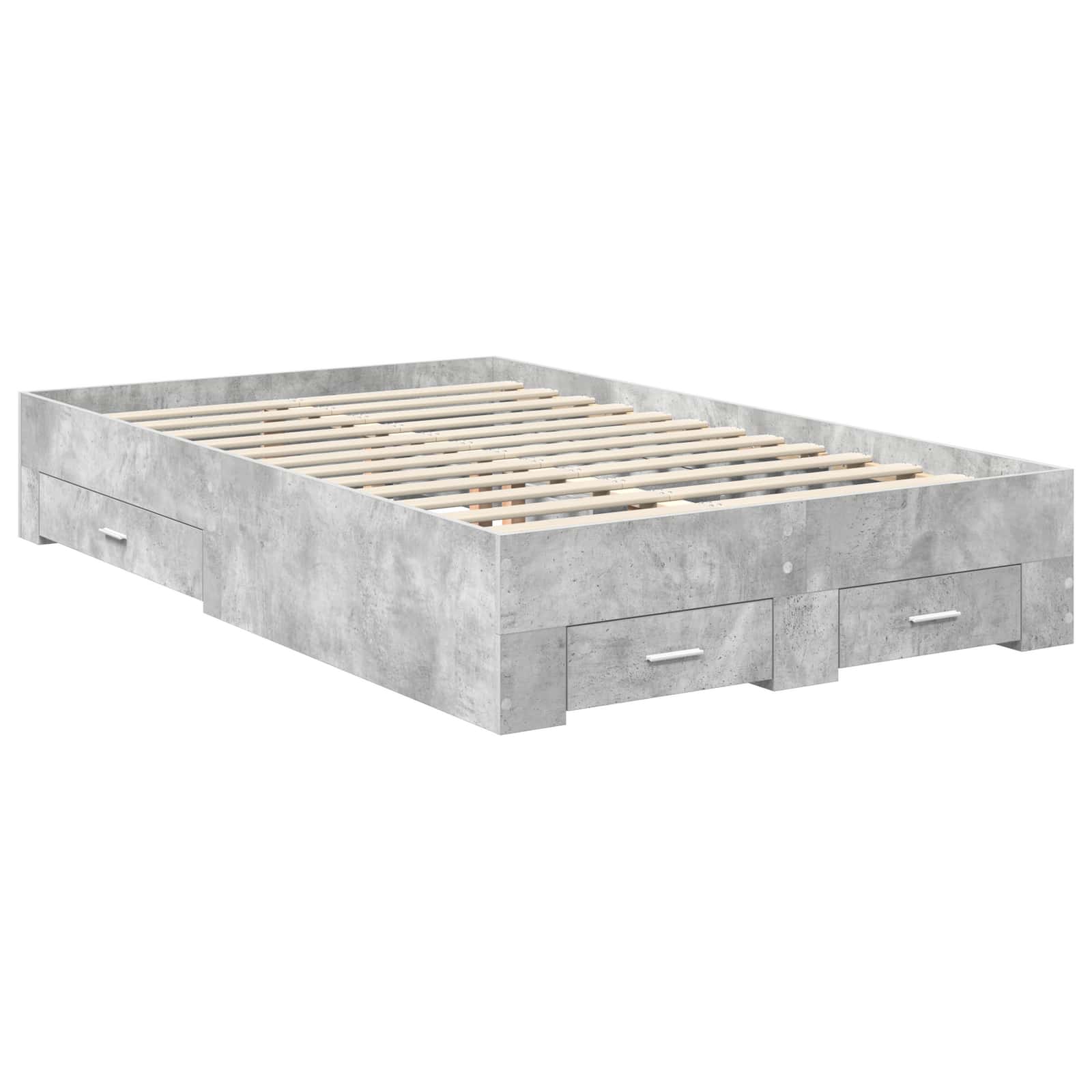 Struttura del letto con cassetto Grigio Cemento 120 x 200 cm | homemem39