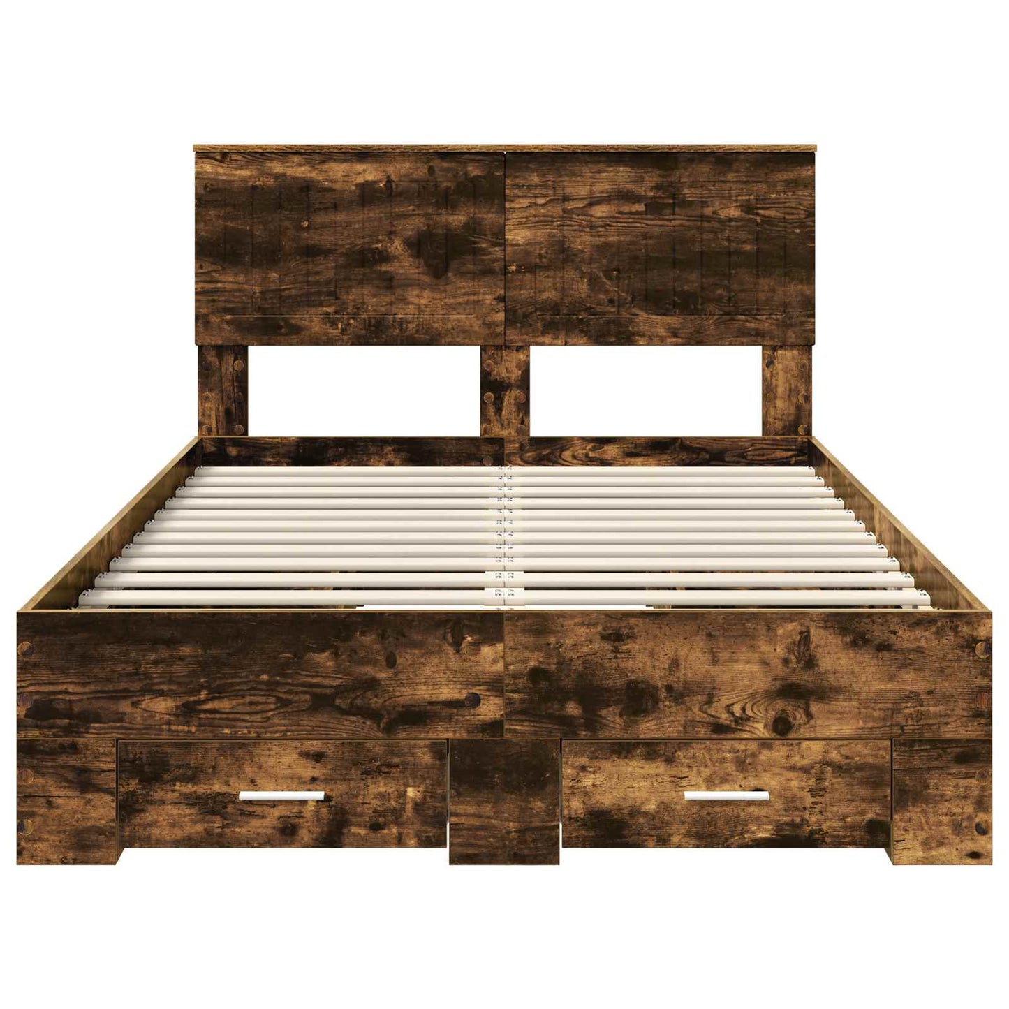 Struttura del letto con cassetto Rovere Fumo 120 x 190 cm | homemem39
