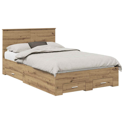 Struttura del letto Rovere Artigianale 120 x 190 cm | homemem39