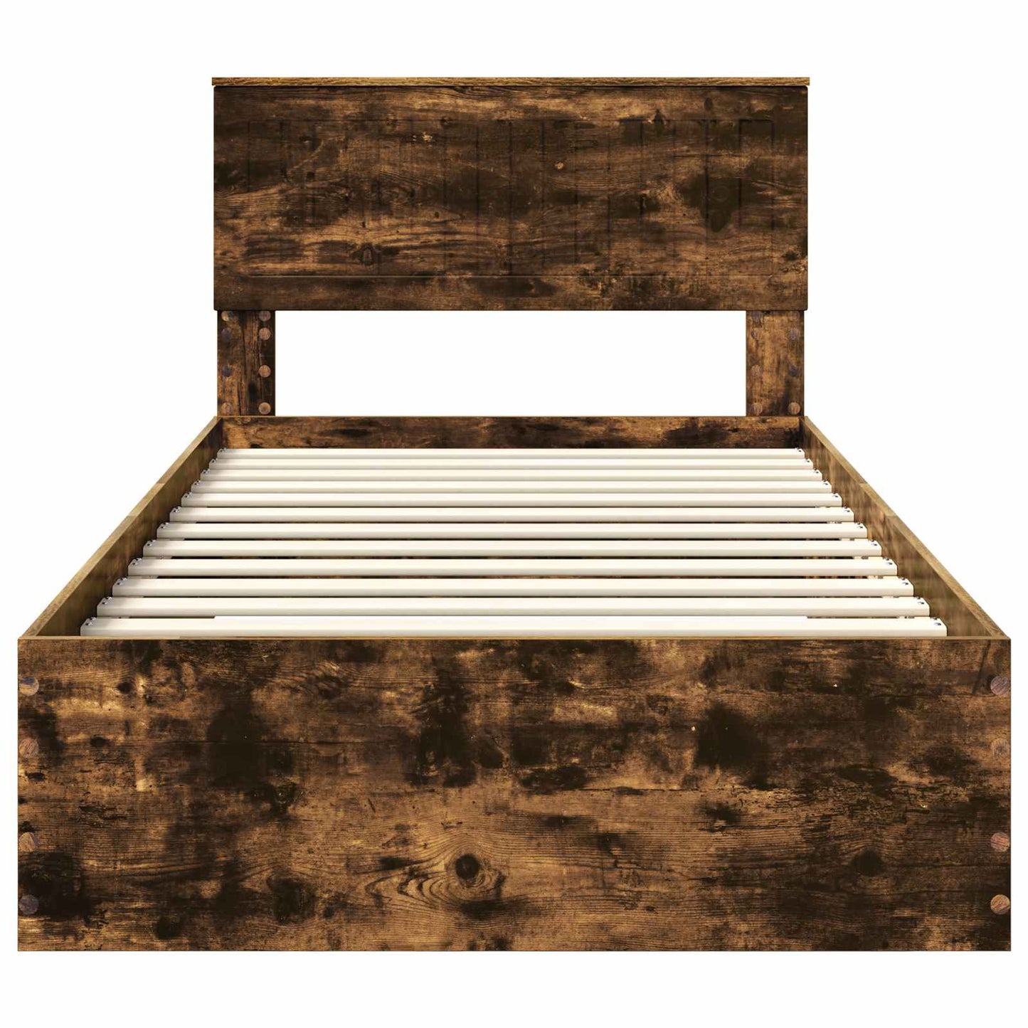 Struttura del letto con cassetto Rovere Fumo 100 x 200 cm | homemem39