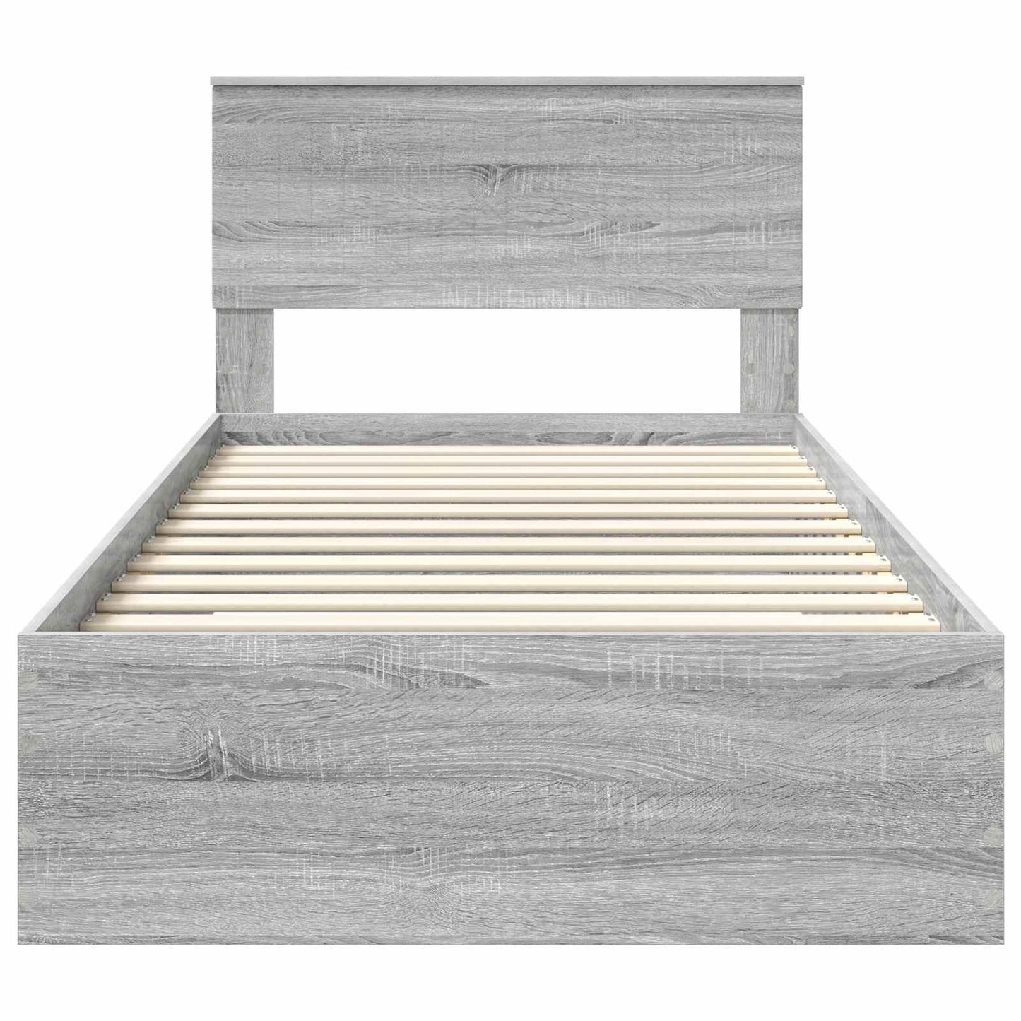 Struttura del letto con cassetto Sonoma grigio 100 x 200 cm | homemem39