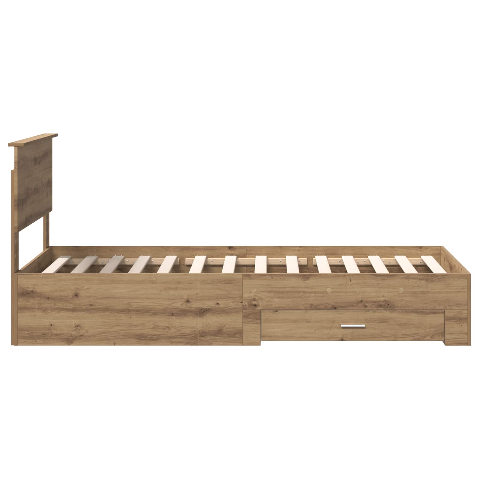 Struttura del letto con cassetto Rovere Artigianale 90 x 200 cm | homemem39