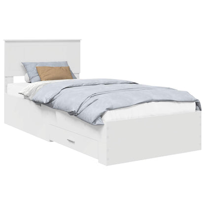 Struttura del letto Bianco 90 x 190 cm Legno ingegnerizzato | homemem39