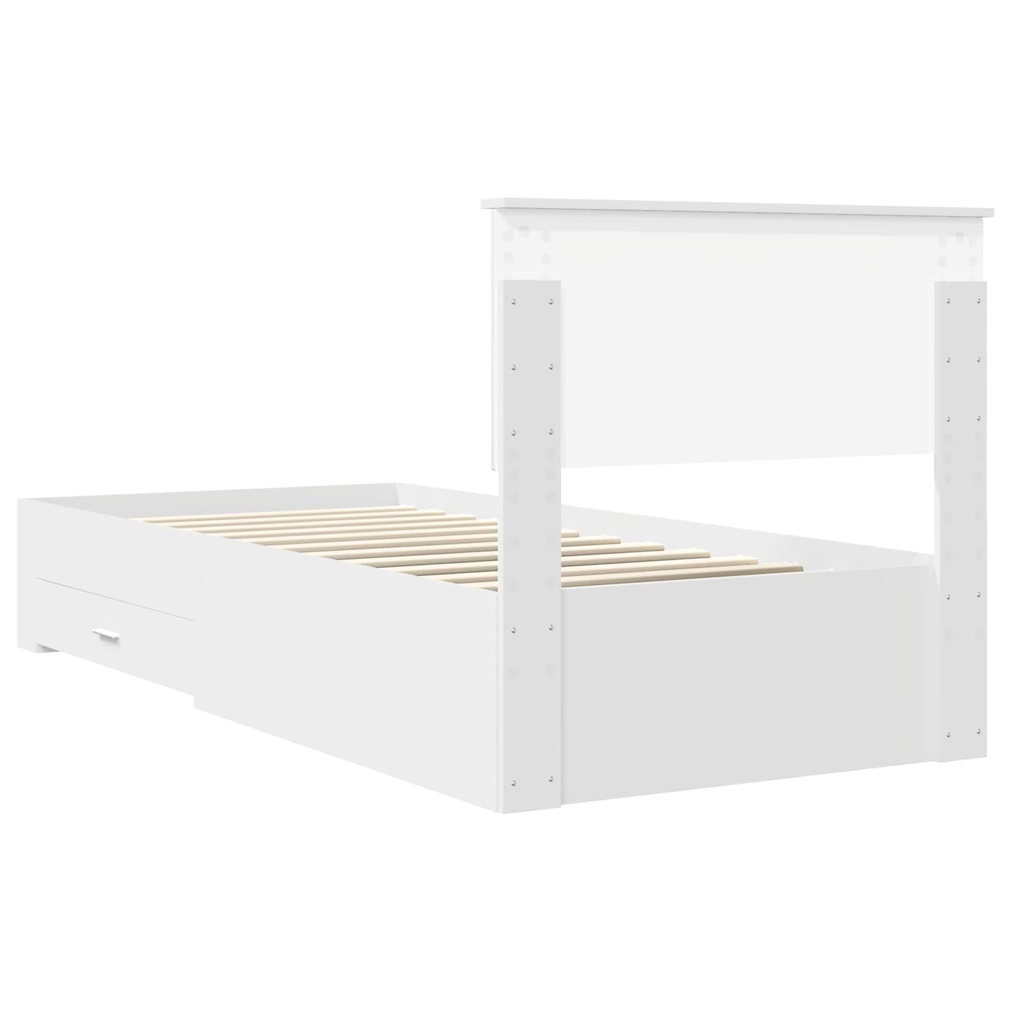 Struttura del letto Bianco 90 x 190 cm Legno ingegnerizzato | homemem39