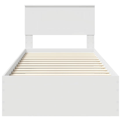 Struttura del letto Bianco 90 x 190 cm Legno ingegnerizzato | homemem39
