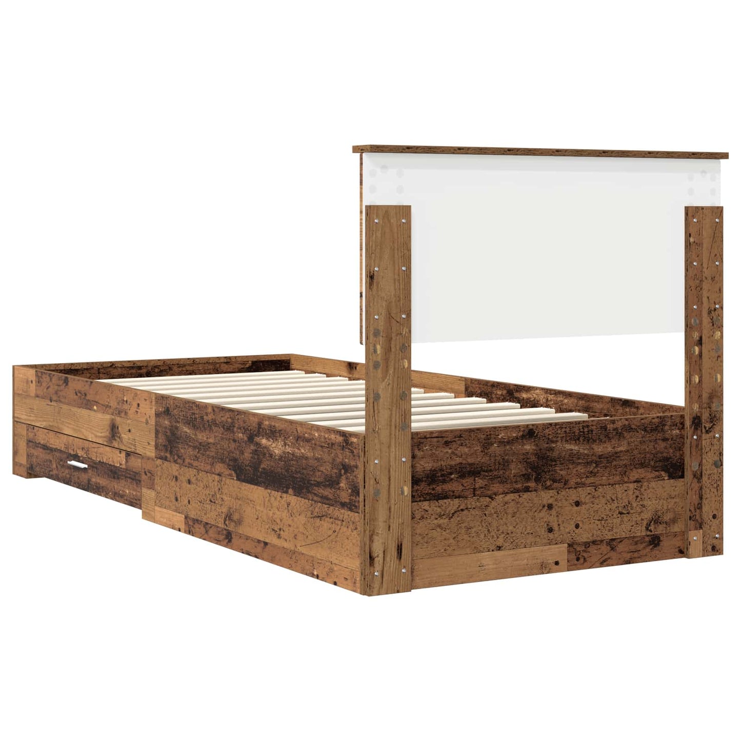 Struttura del letto con cassetto Legno antico 90 x 190 cm | homemem39
