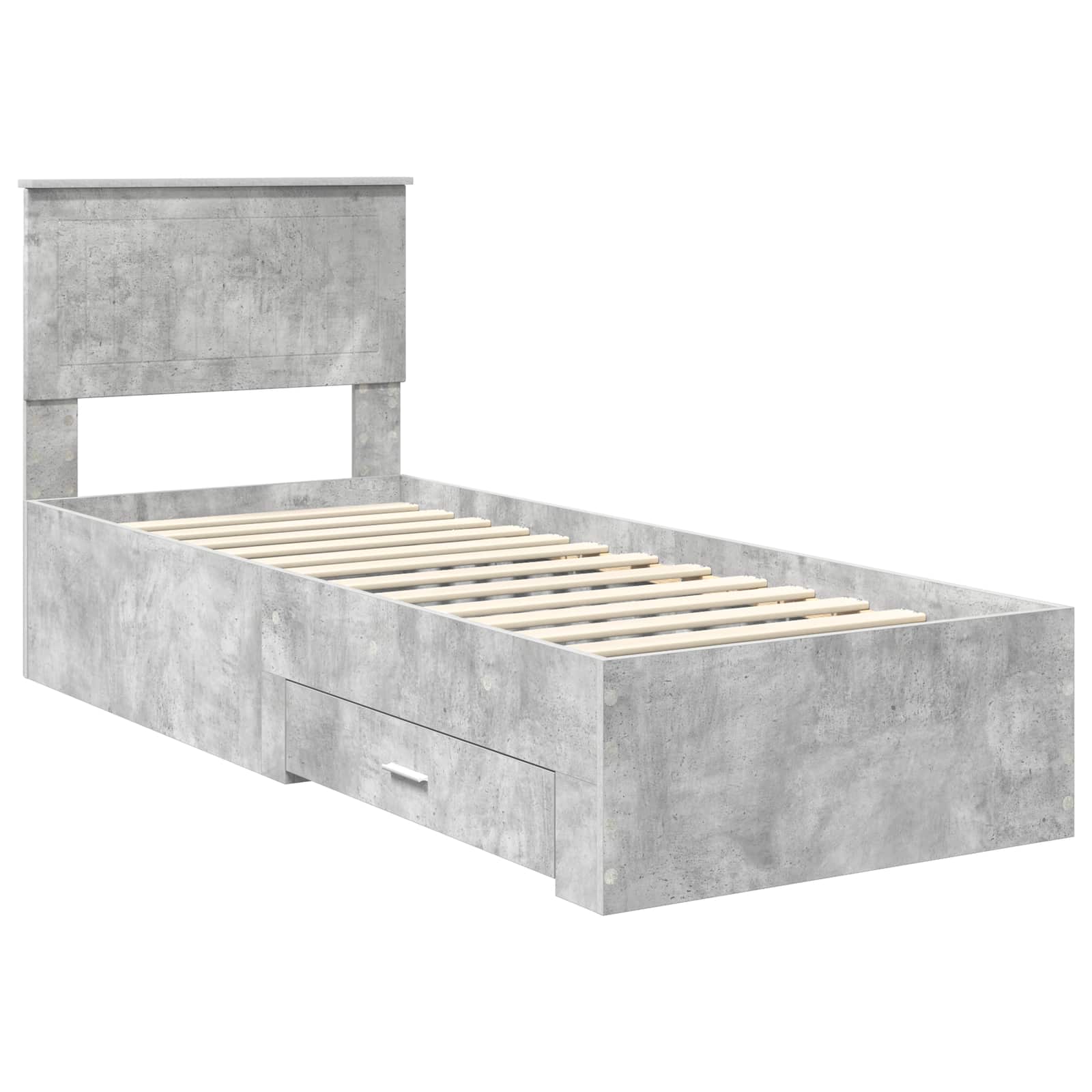Struttura del letto Grigio Certo e Argento 70 x 190 cm | homemem39