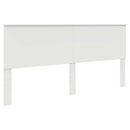 Struttura del letto Bianco 200 x 200 cm Pino massello | homemem39