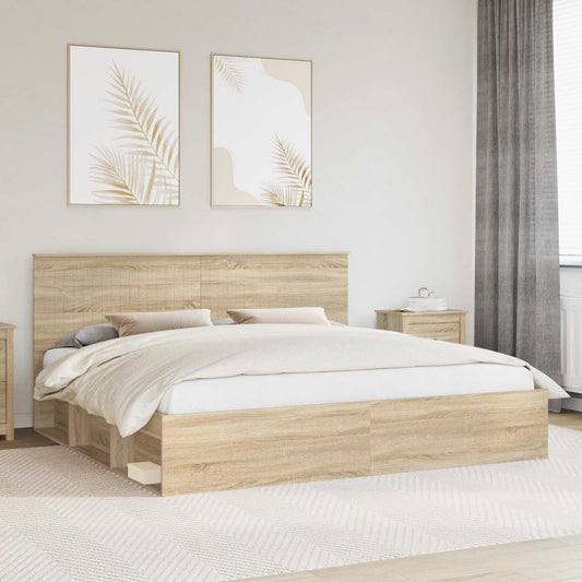 Struttura del letto Sonoma 200 x 200 cm Pino massello | homemem39
