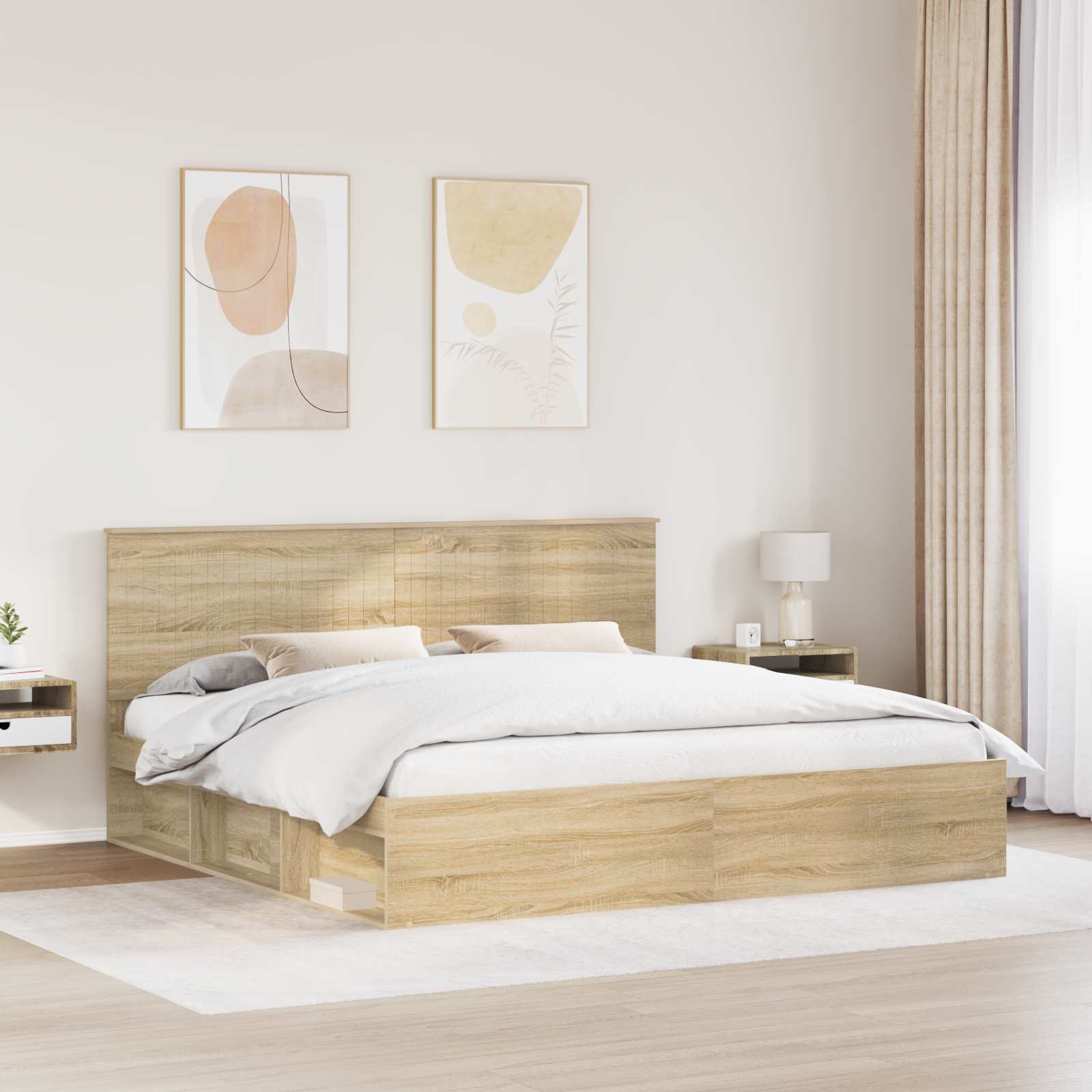 Struttura del letto Sonoma 200 x 200 cm Pino massello | homemem39