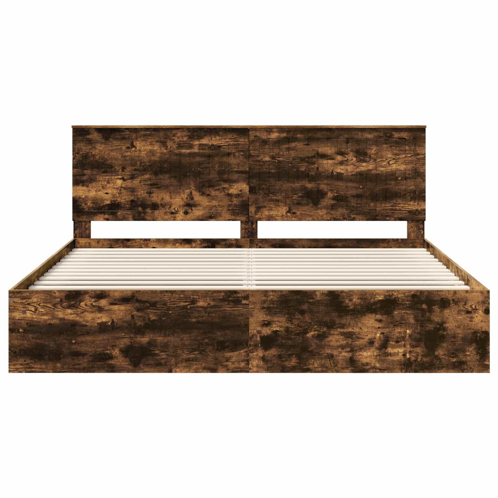 Struttura del letto Rovere fumé 200 x 200 cm Pino massello | homemem39