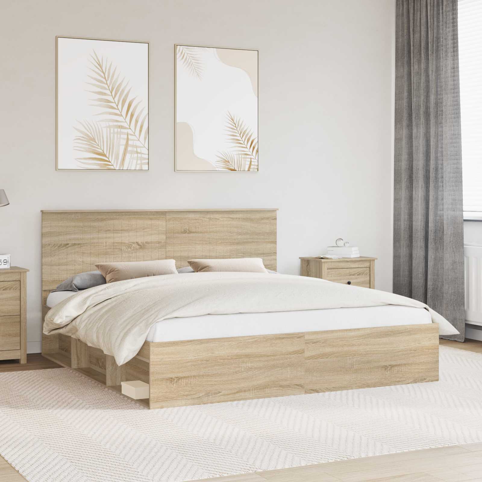 Struttura del letto Sonoma 180 x 200 cm Pino massello | homemem39