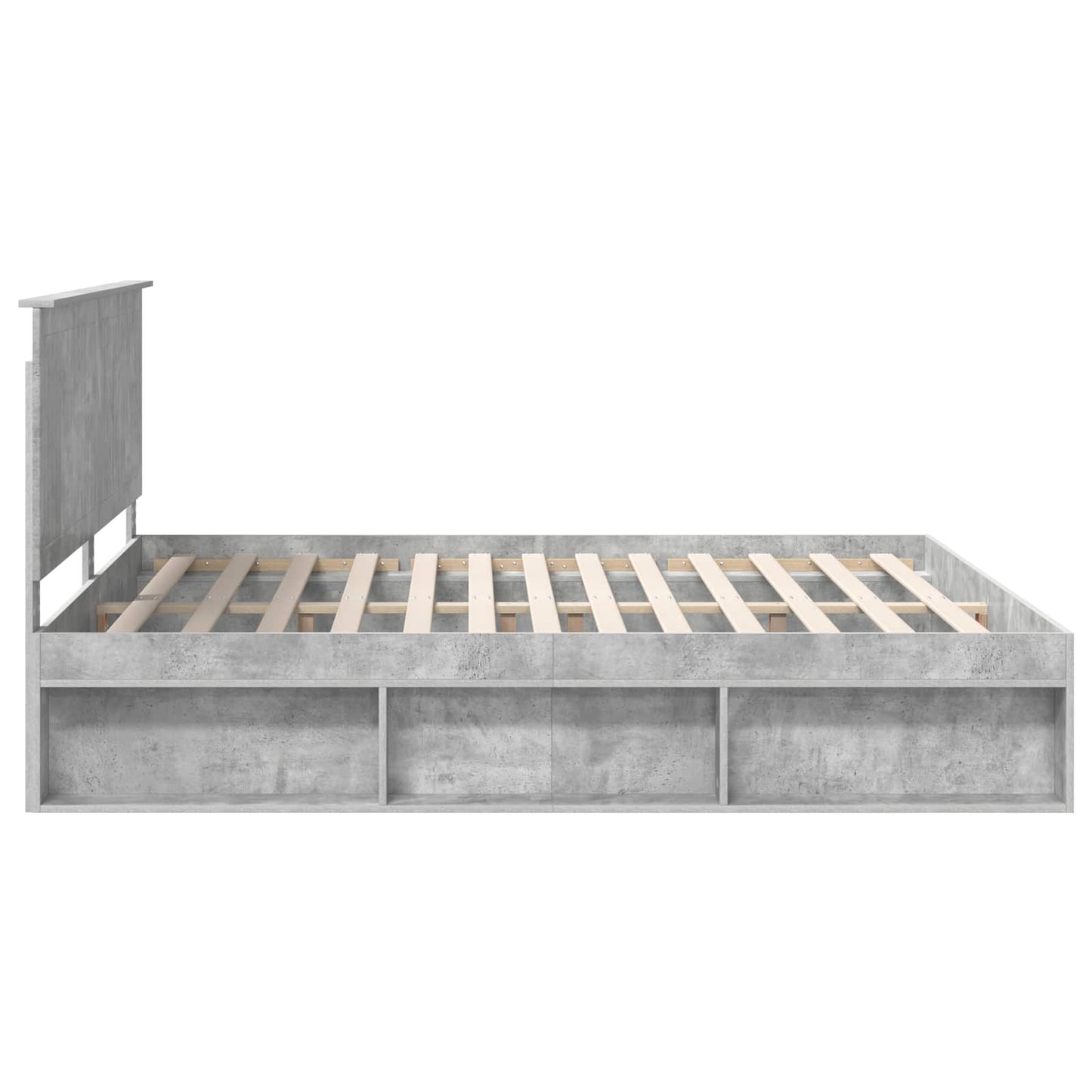 Struttura del letto Calcestruzzo 180 x 200 cm Pino massello | homemem39