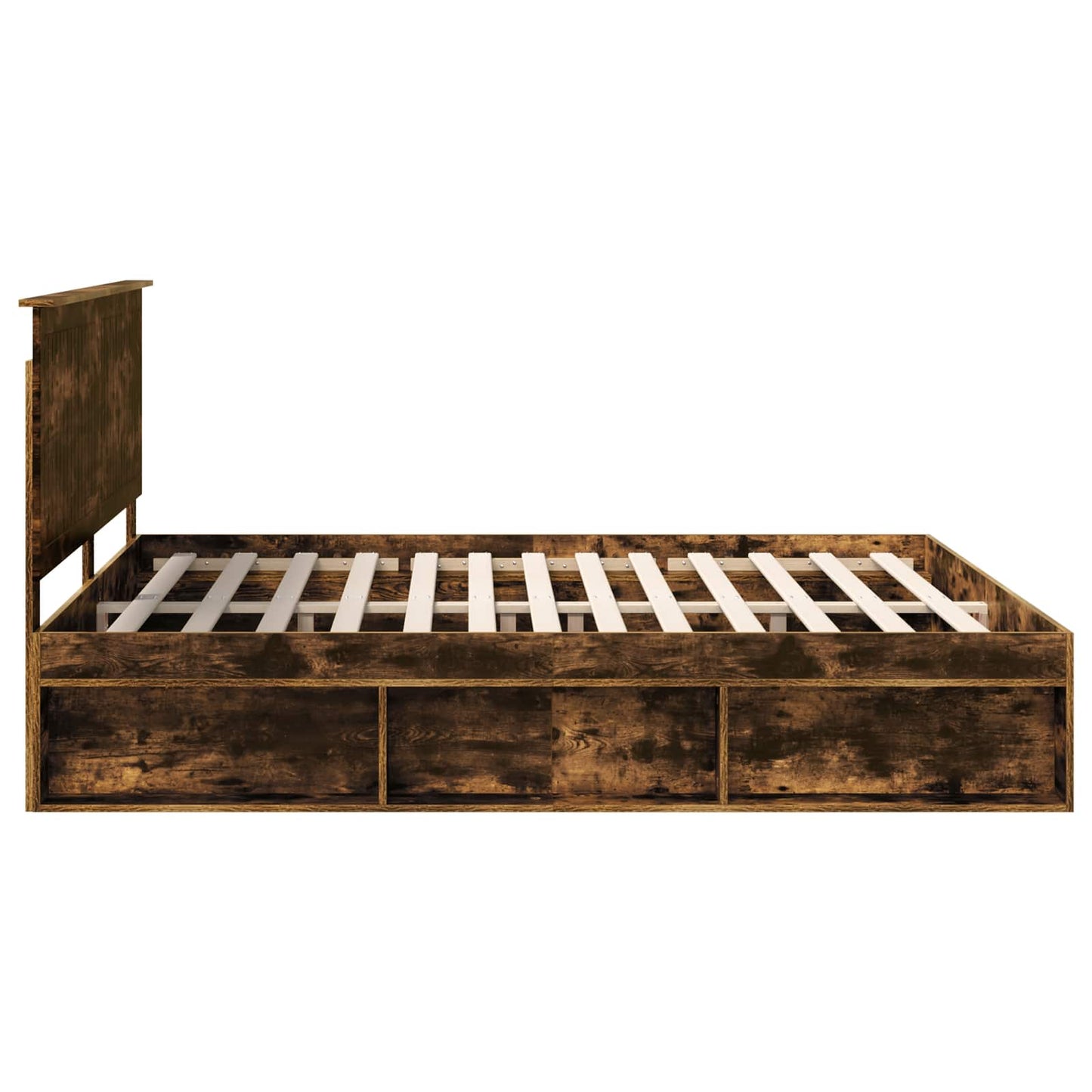 Struttura del letto Rovere fumé 180 x 200 cm Pino massello | homemem39