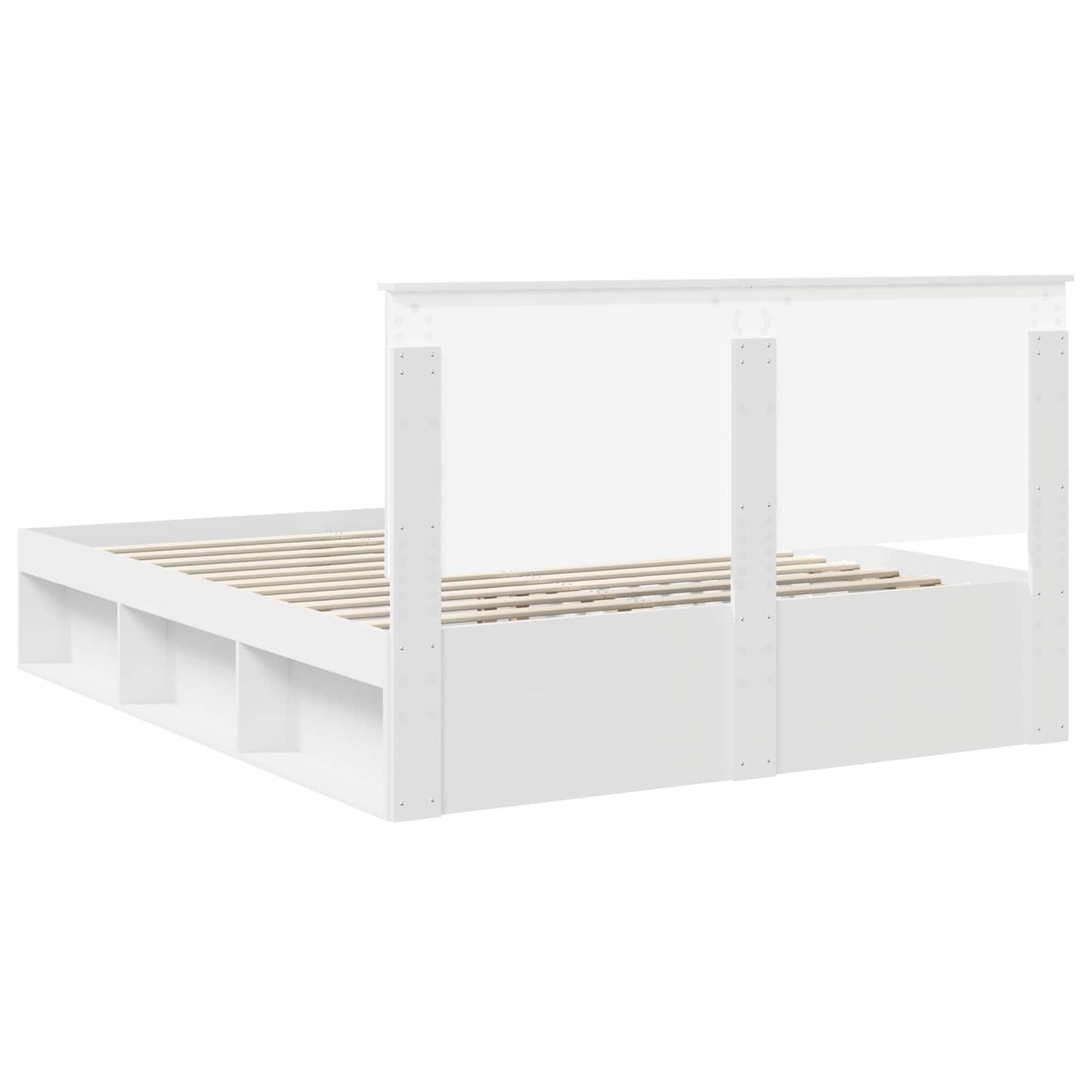 Struttura del letto Bianco 160 x 200 cm Pino massello | homemem39