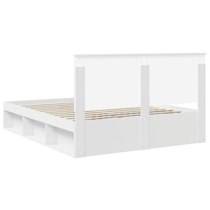 Struttura del letto Bianco 160 x 200 cm Pino massello | homemem39