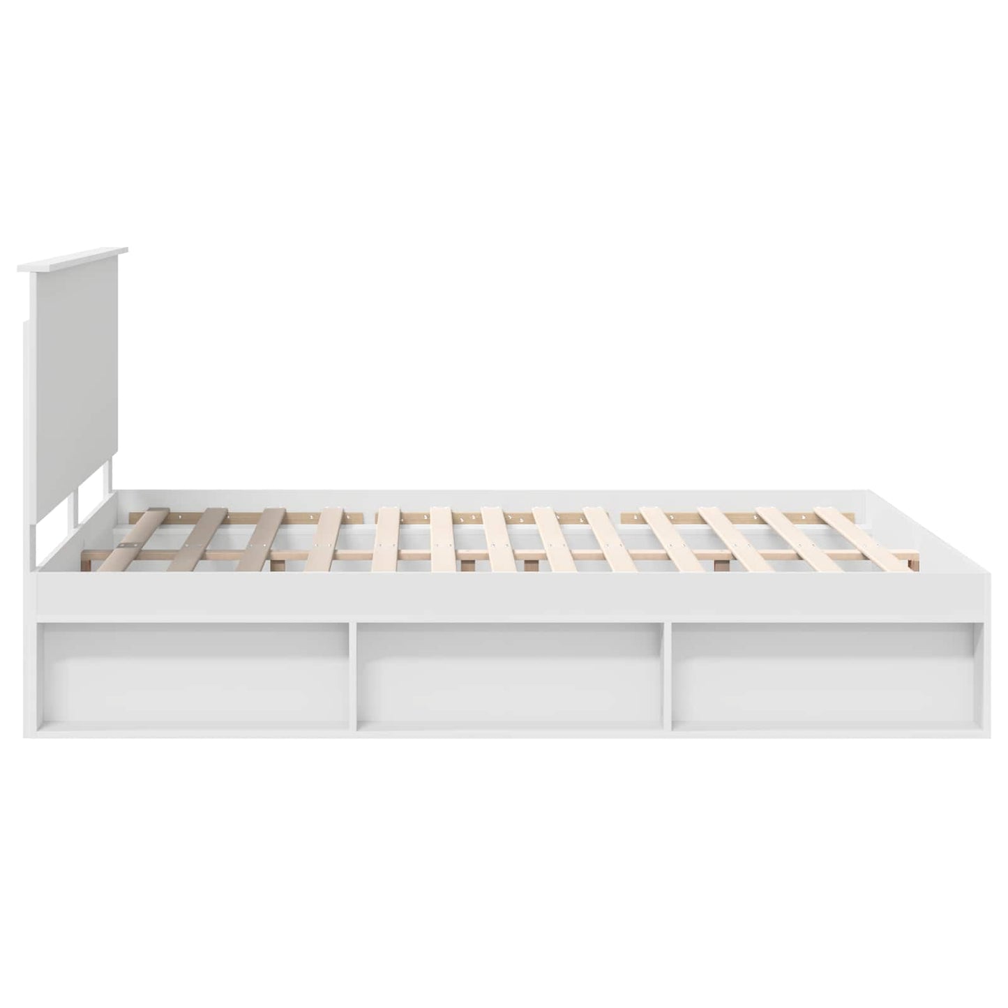 Struttura del letto Bianco 160 x 200 cm Pino massello | homemem39