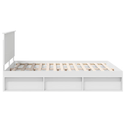 Struttura del letto Bianco 160 x 200 cm Pino massello | homemem39