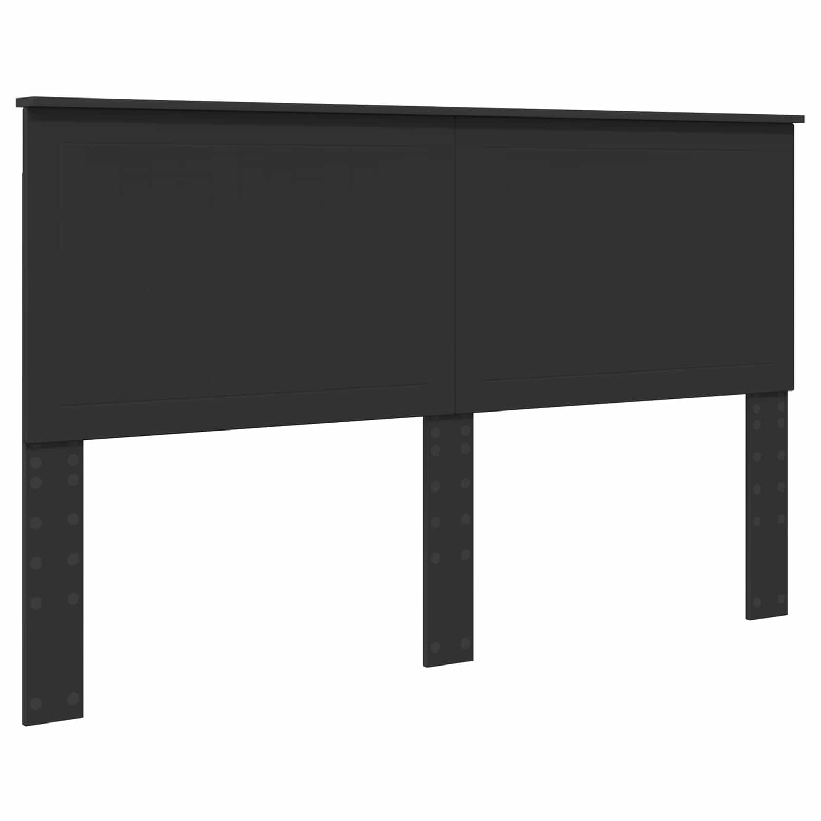 Struttura del letto Nero 160 x 200 cm Pino massello | homemem39