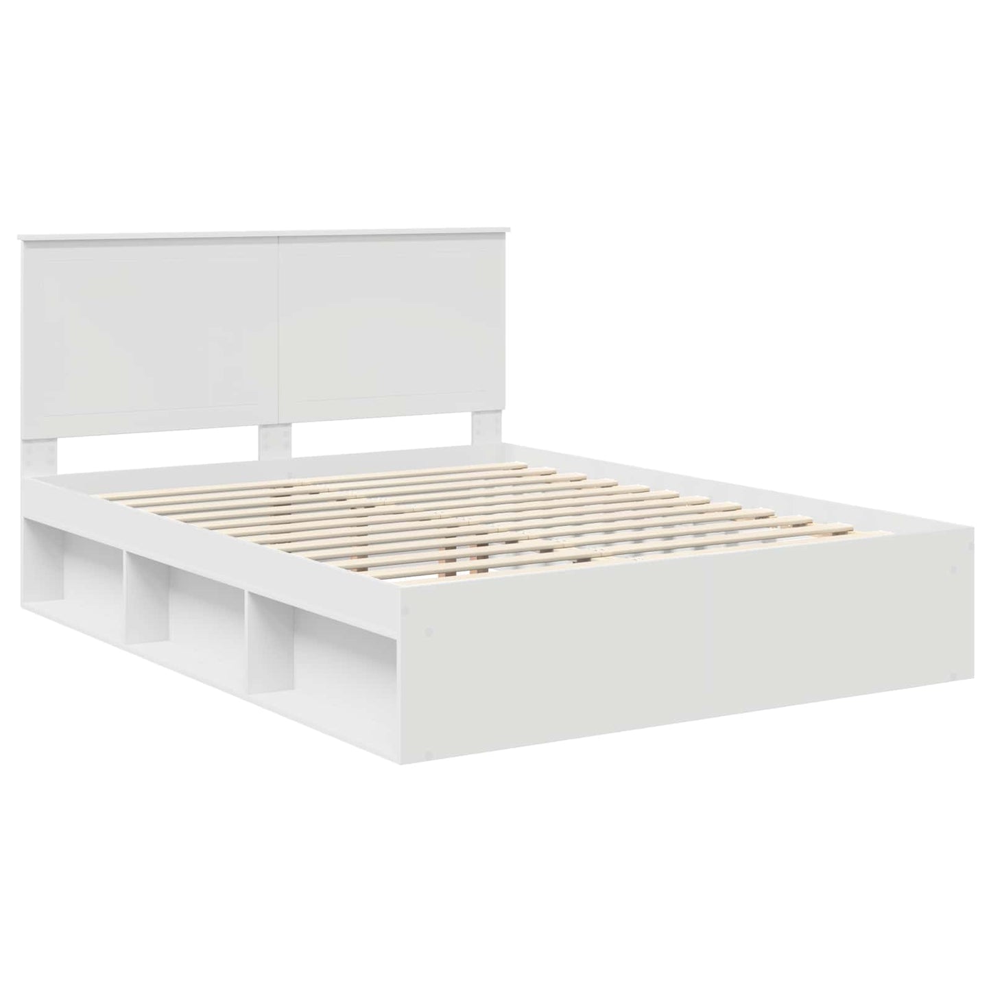 Struttura del letto Bianco 150 x 200 cm Pino massello | homemem39