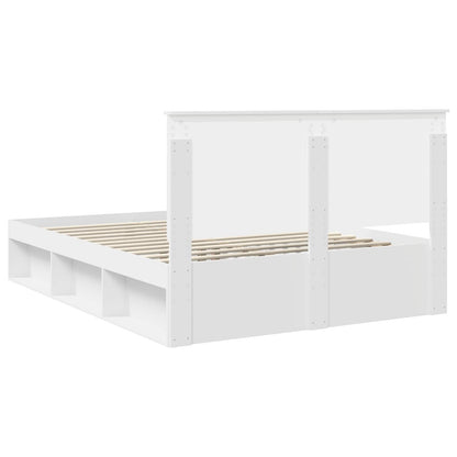 Struttura del letto Bianco 150 x 200 cm Pino massello | homemem39