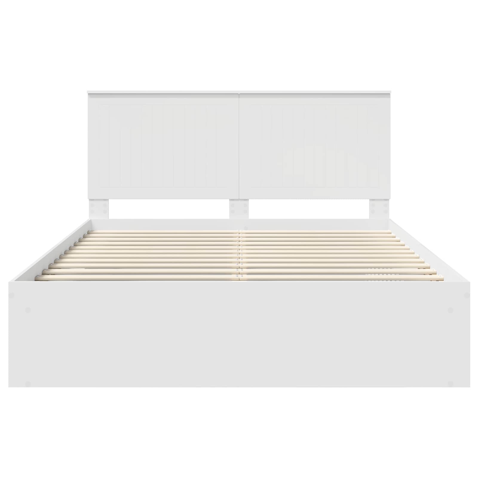 Struttura del letto Bianco 150 x 200 cm Pino massello | homemem39