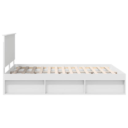Struttura del letto Bianco 150 x 200 cm Pino massello | homemem39