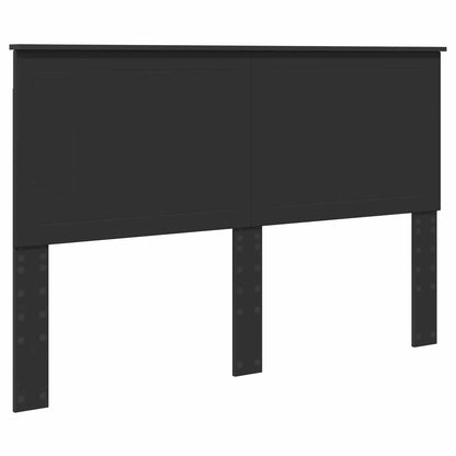 Struttura del letto Nero 150 x 200 cm Pino massello | homemem39