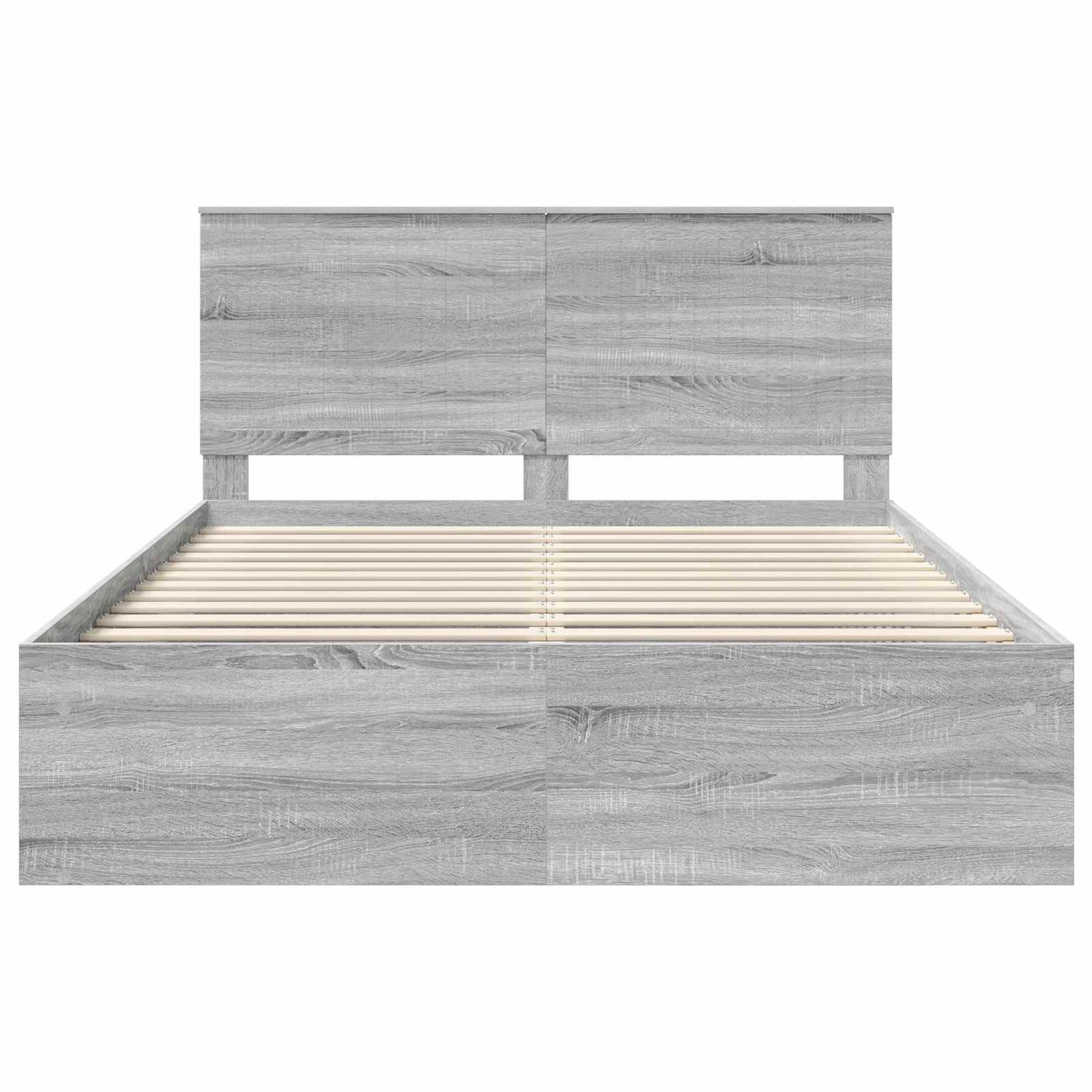 Struttura del letto Grigio Sonoma 150 x 200 cm Pino massello | homemem39
