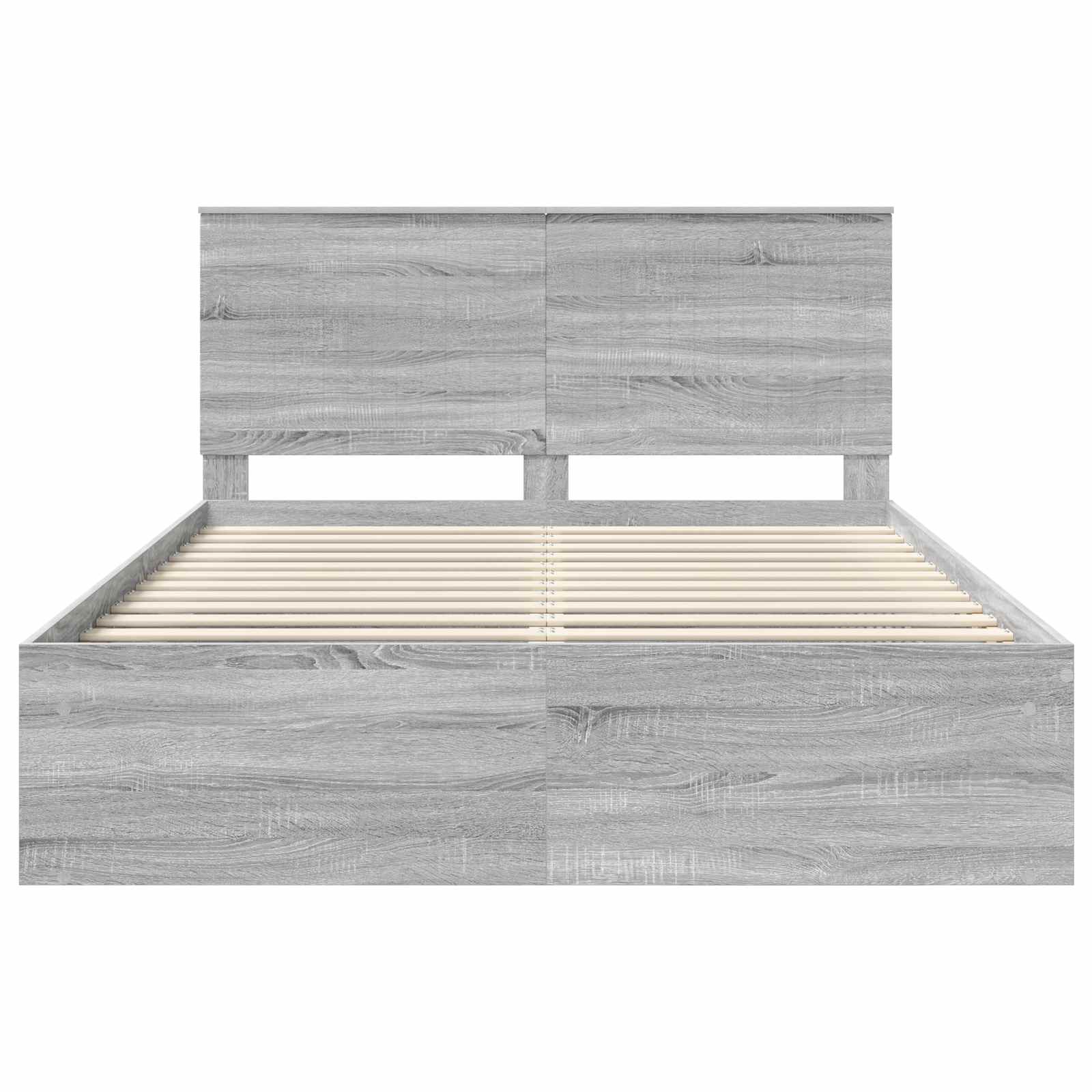 Struttura del letto Grigio Sonoma 150 x 200 cm Pino massello | homemem39