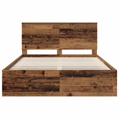 Struttura del letto Legno vecchio 150 x 200 cm Pino massello | homemem39