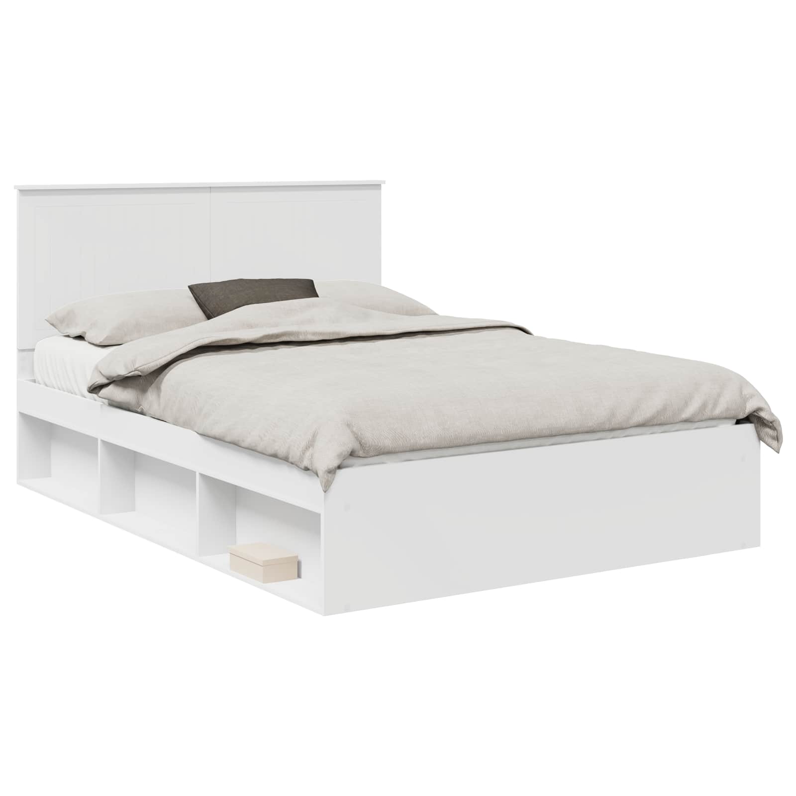 Struttura del letto Bianco 140 x 200 cm Pino massello | homemem39
