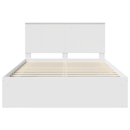 Struttura del letto Bianco 140 x 200 cm Pino massello | homemem39