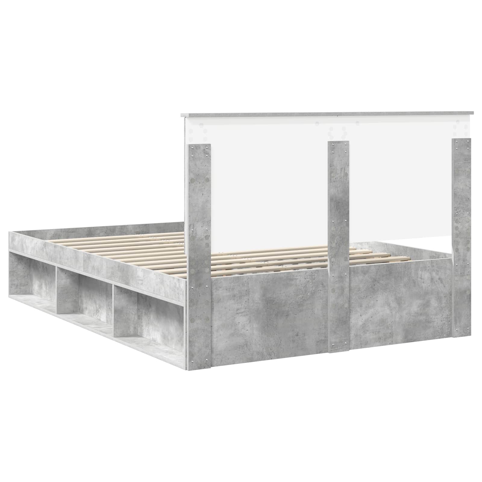 Struttura del letto Calcestruzzo 140 x 200 cm Pino massello | homemem39