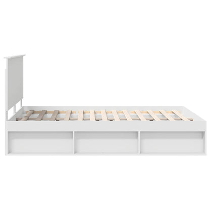 Struttura del letto Bianco 140 x 190 cm Pino massello | homemem39