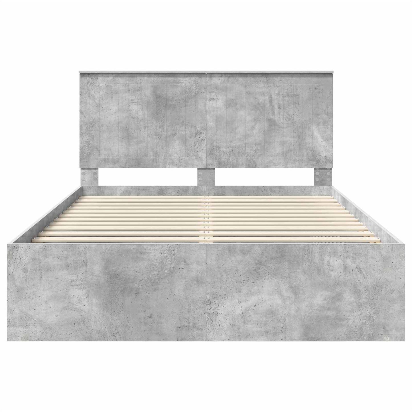 Struttura del letto Calcestruzzo 140 x 190 cm Pino massello | homemem39