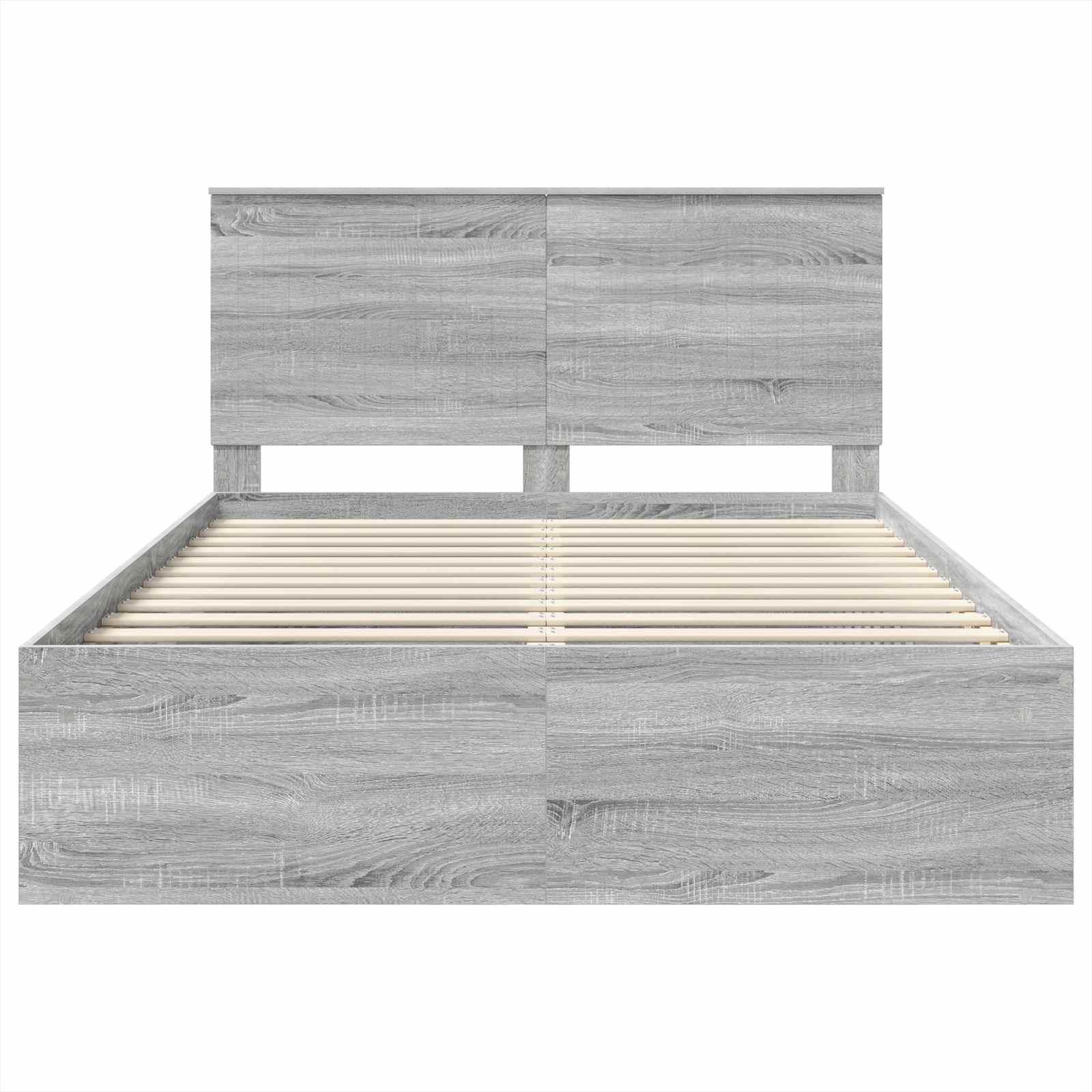 Struttura del letto Grigio Sonoma 140 x 190 cm Pino massello | homemem39
