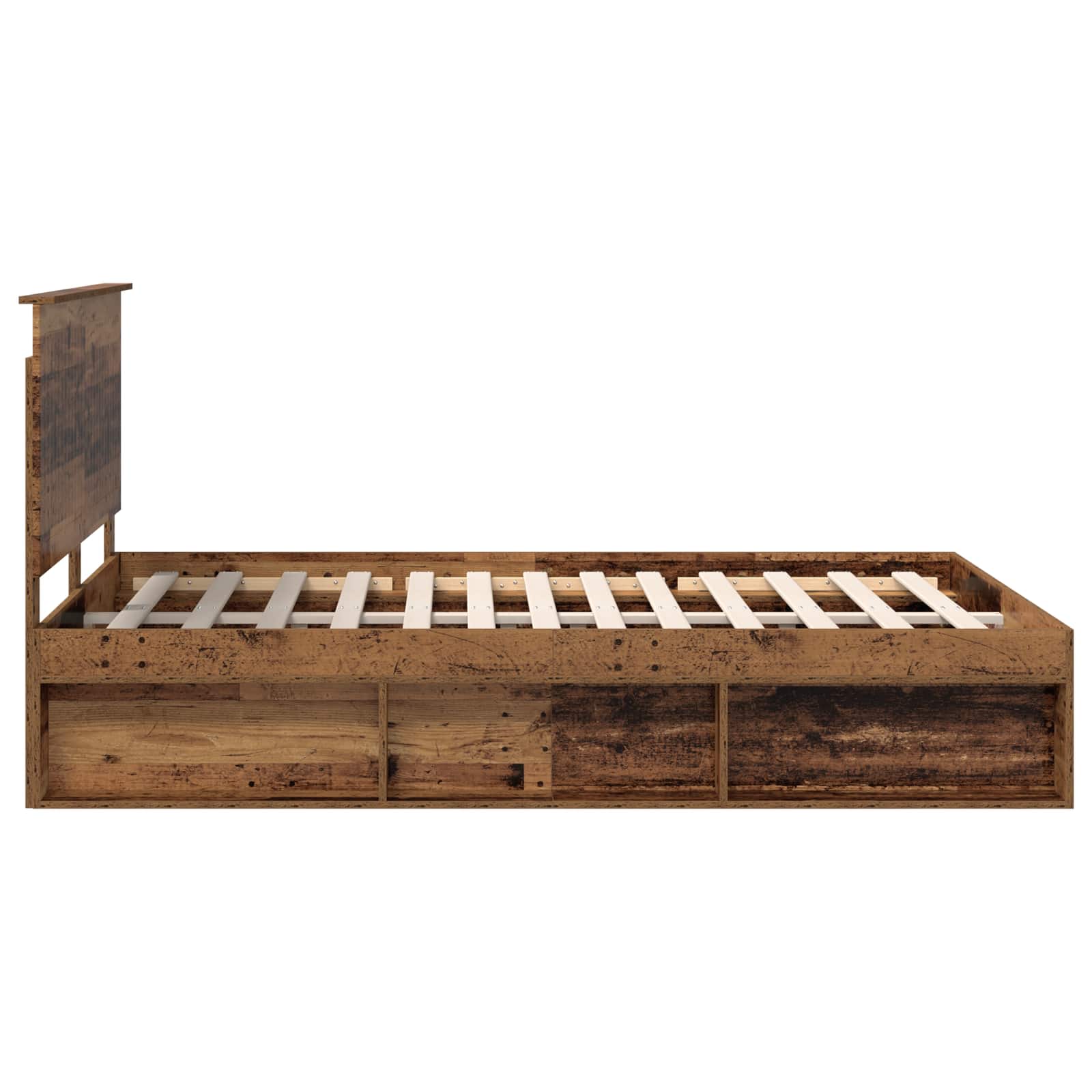 Struttura del letto Legno vecchio 140 x 190 cm Pino massello | homemem39
