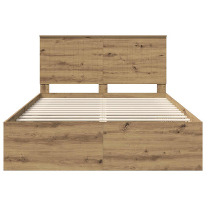 Struttura del letto Rovere Artigianale 140 x 190 cm | homemem39
