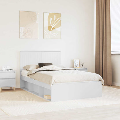 Struttura del letto Bianco 120 x 200 cm Pino massello | homemem39