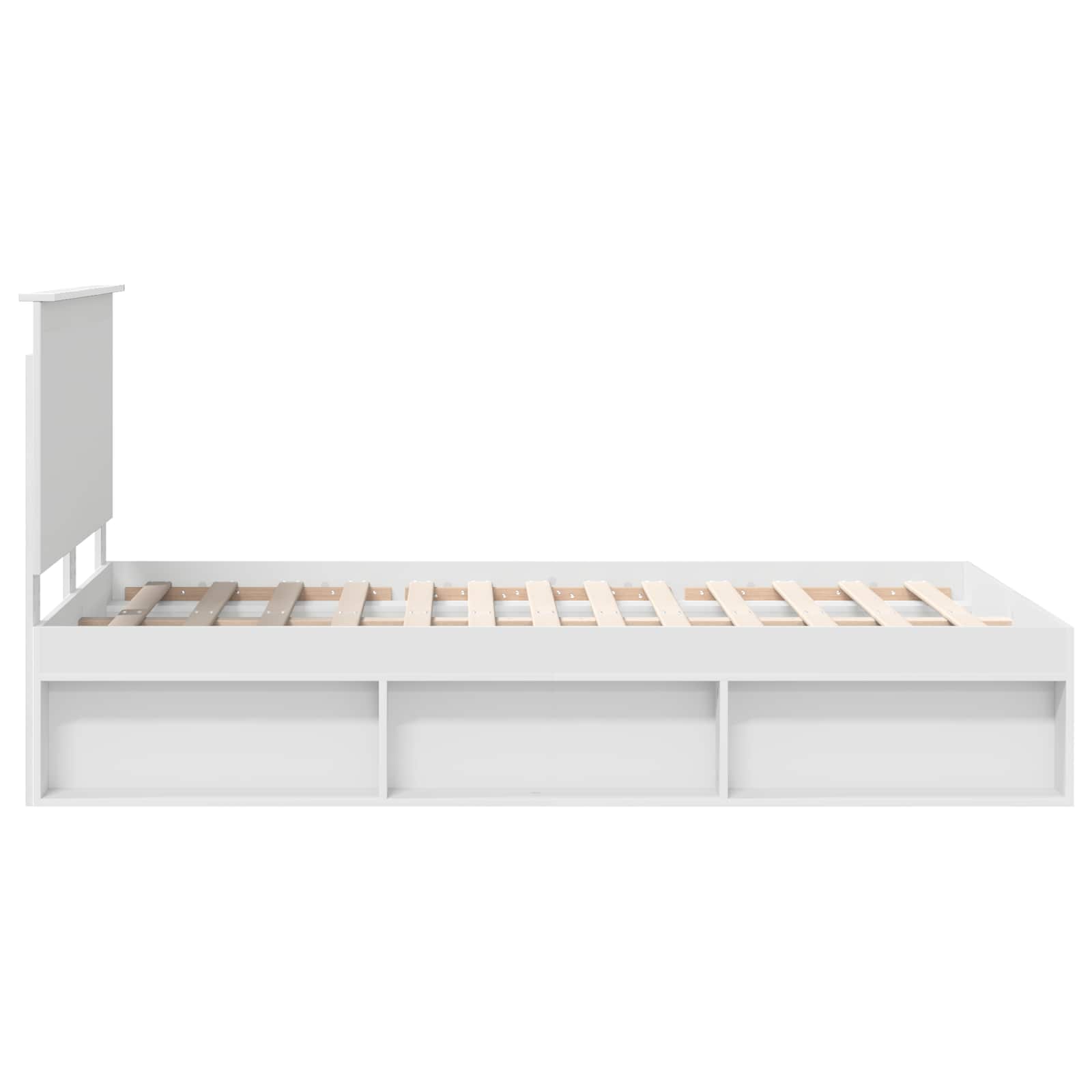 Struttura del letto Bianco 120 x 200 cm Pino massello | homemem39