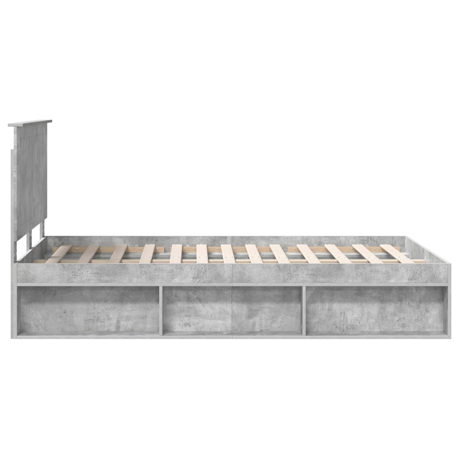 Struttura del letto Calcestruzzo 120 x 200 cm Pino massello | homemem39