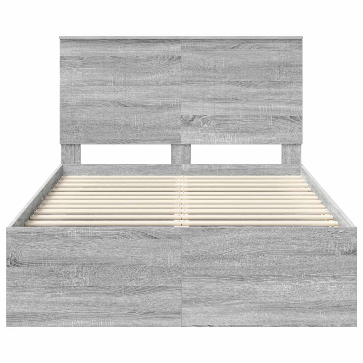 Struttura del letto Grigio Sonoma 120 x 200 cm Pino massello | homemem39