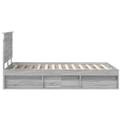 Struttura del letto Grigio Sonoma 120 x 200 cm Pino massello | homemem39