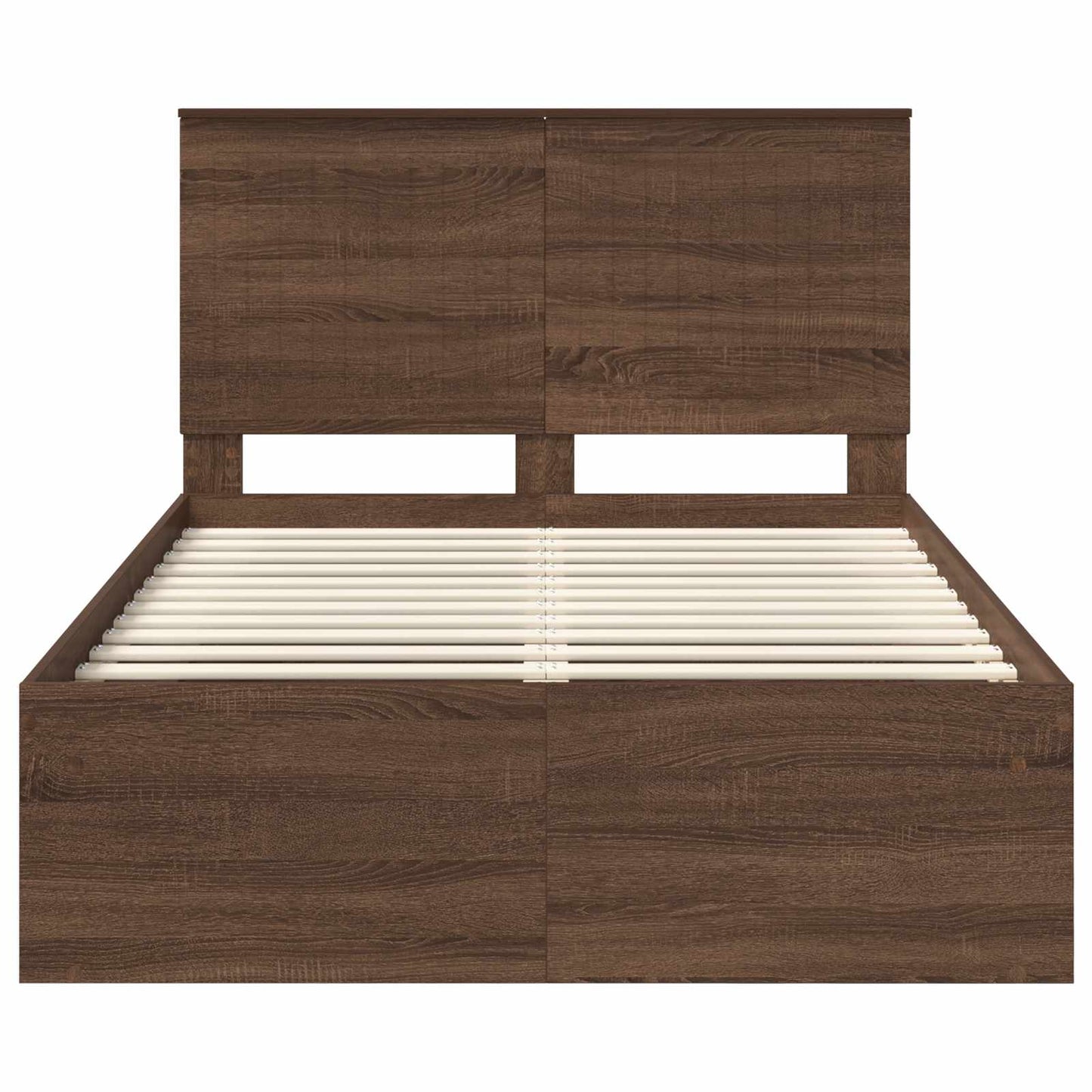 Struttura del letto Rovere Marrone 120 x 200 cm Pino massello | homemem39