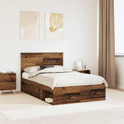 Struttura del letto Legno vecchio 120 x 200 cm Pino massello | homemem39
