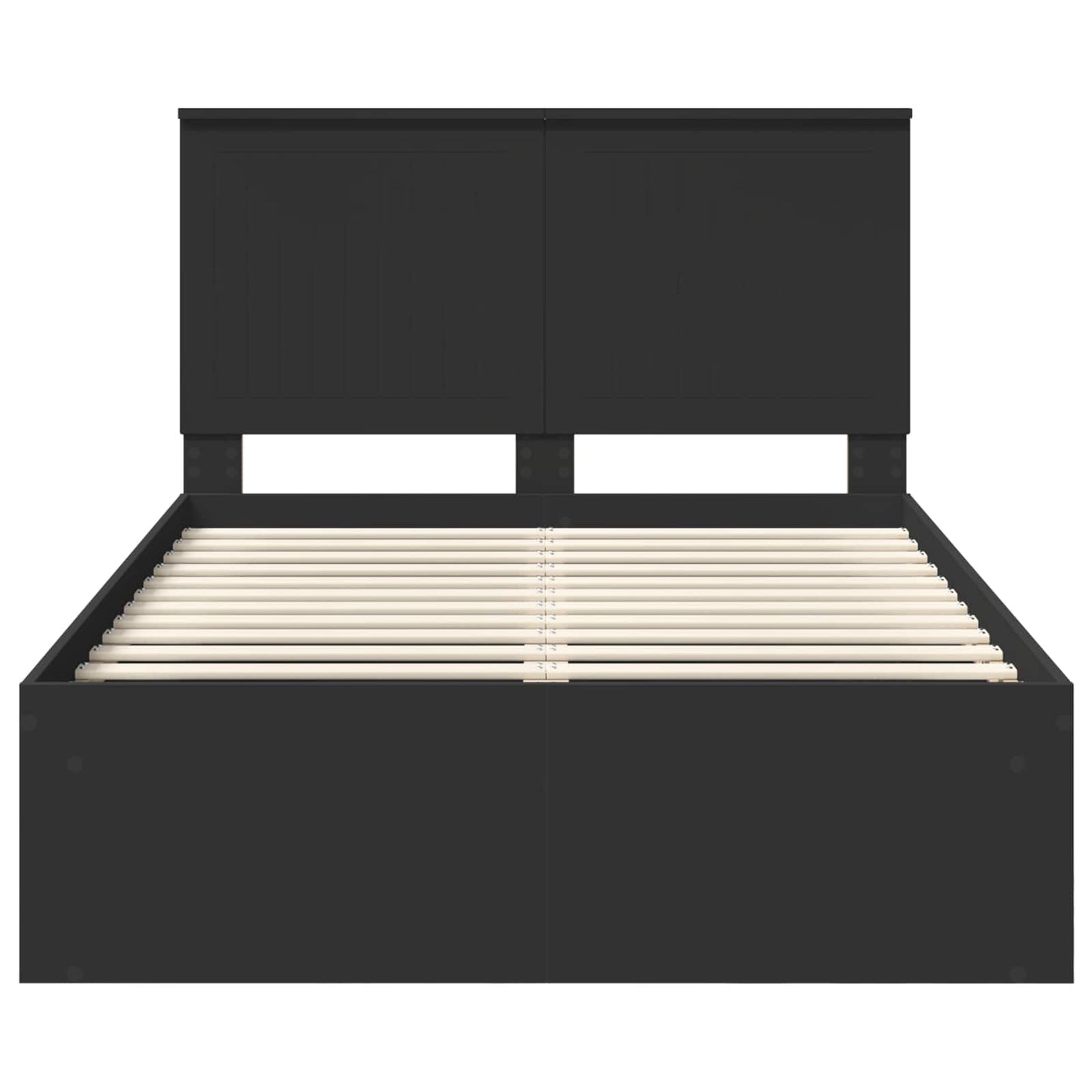 Struttura del letto Nero 120 x 190 cm Pino massello | homemem39