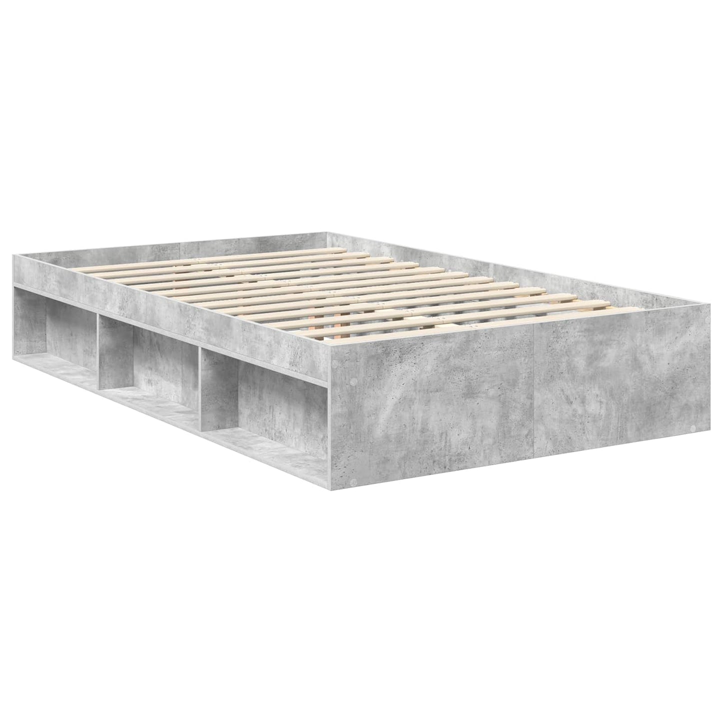 Struttura del letto Calcestruzzo 120 x 190 cm Pino massello | homemem39