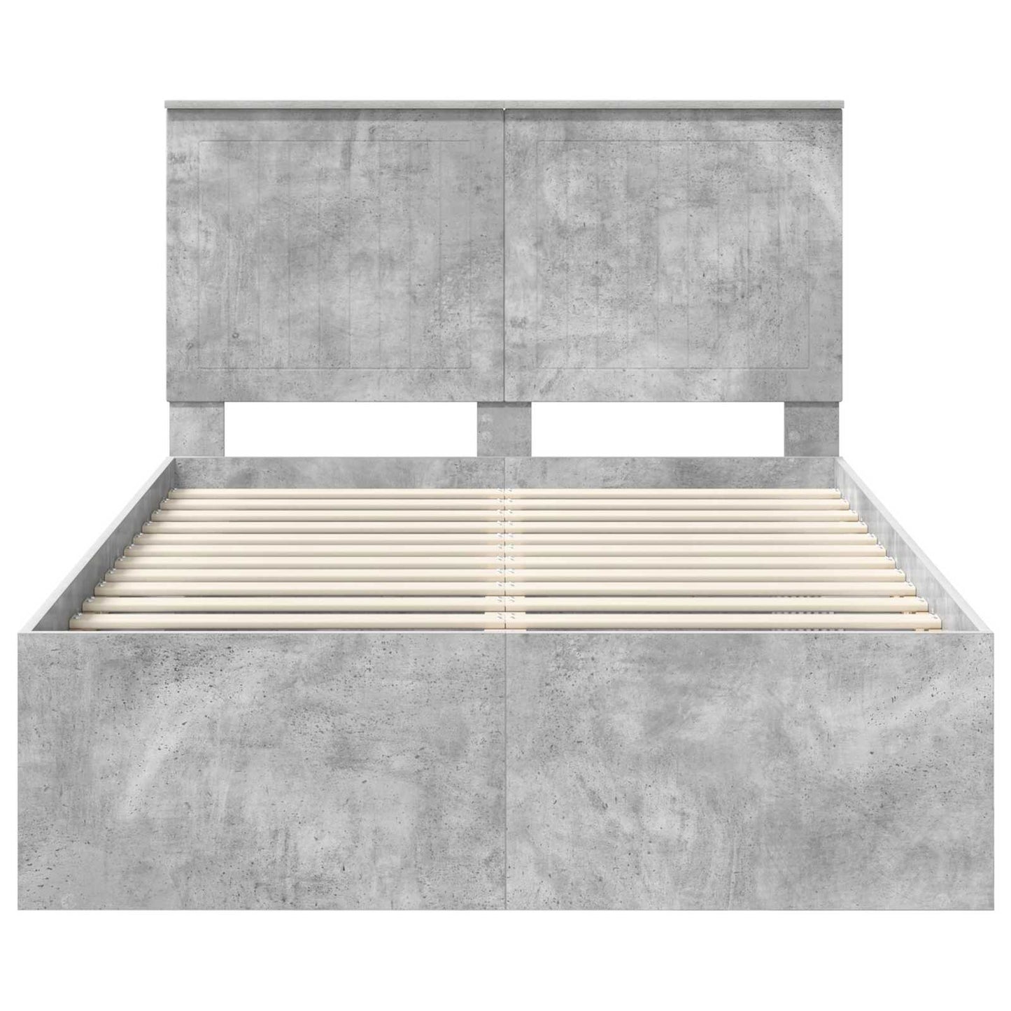 Struttura del letto Calcestruzzo 120 x 190 cm Pino massello | homemem39
