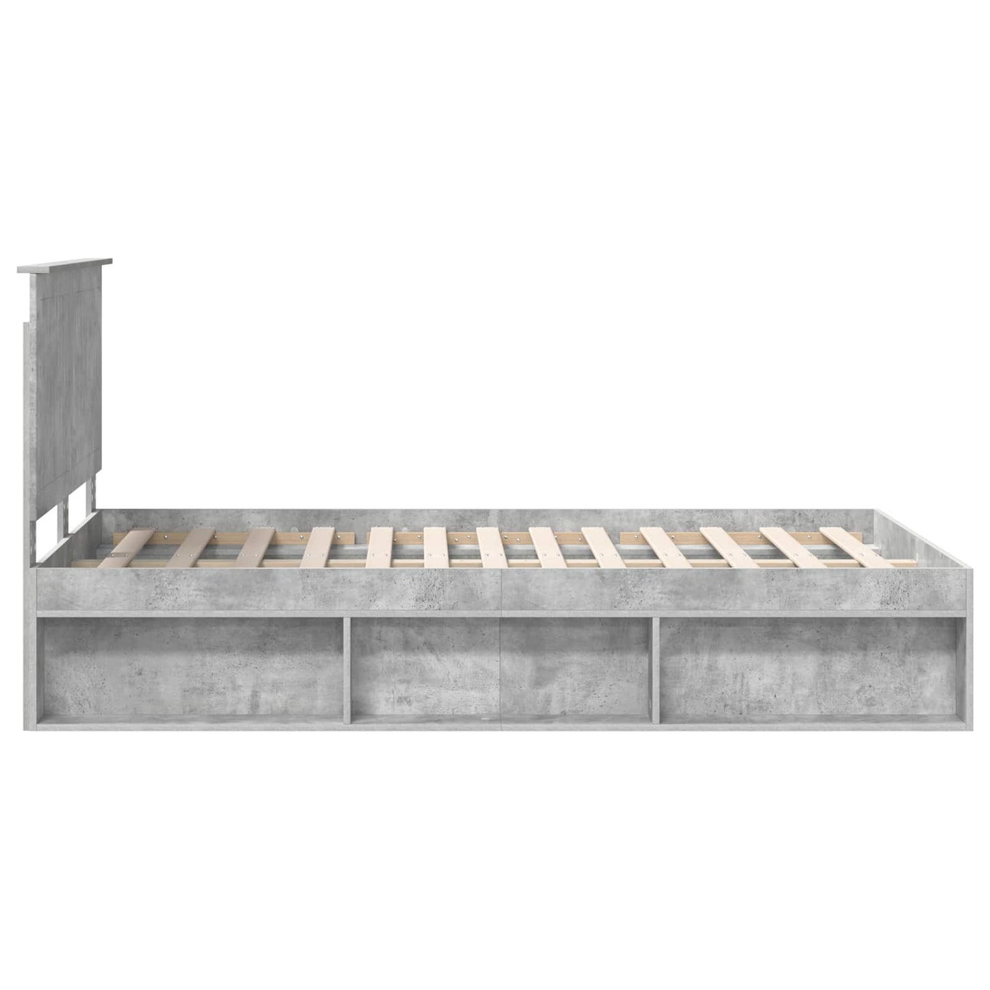 Struttura del letto Calcestruzzo 120 x 190 cm Pino massello | homemem39